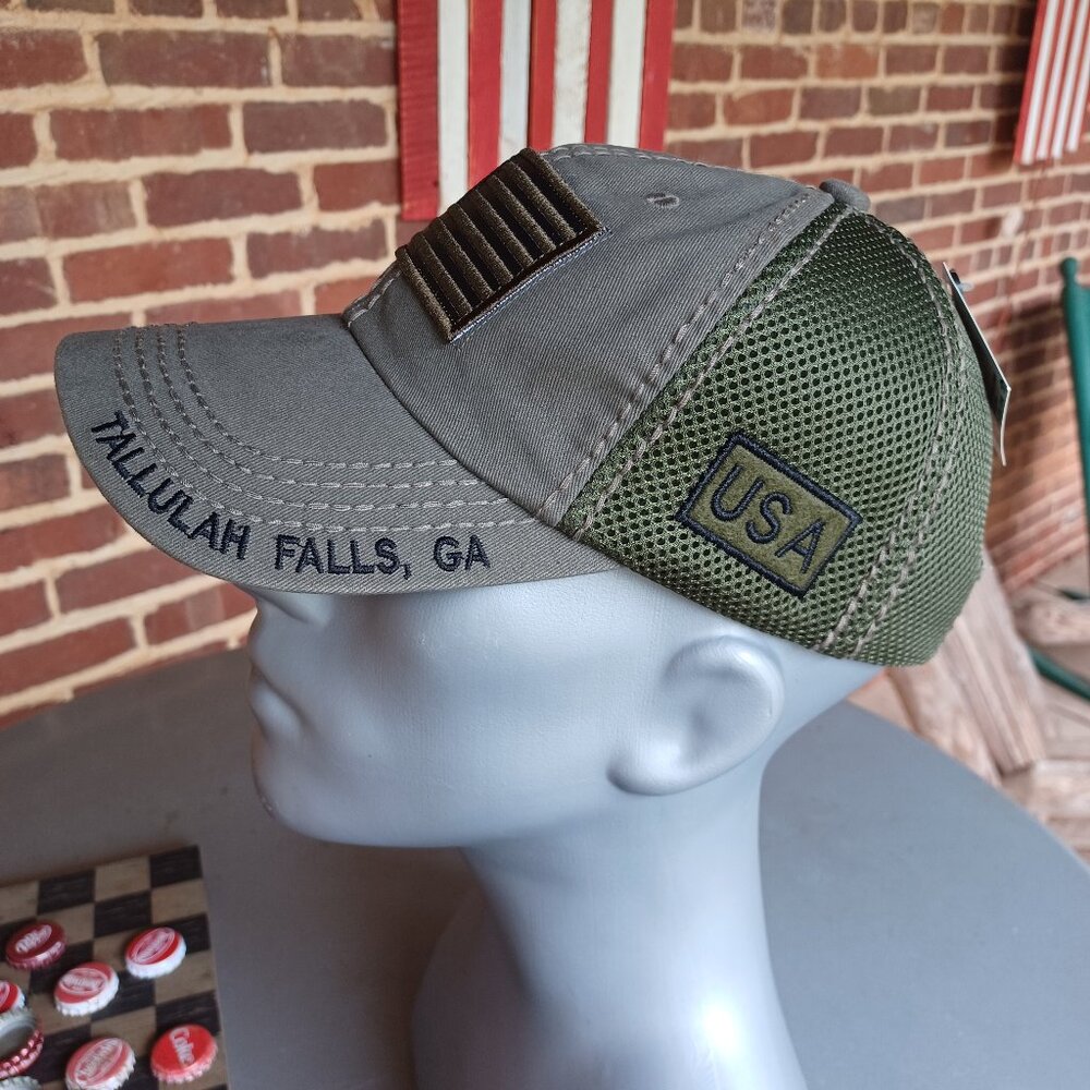 USA Hat "Tallulah Falls, GA" in Green